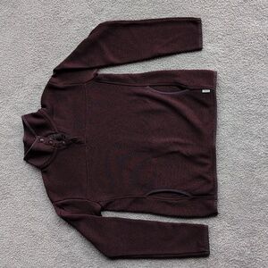 Eddie Bauer Maroon Radiator Fleece size XS